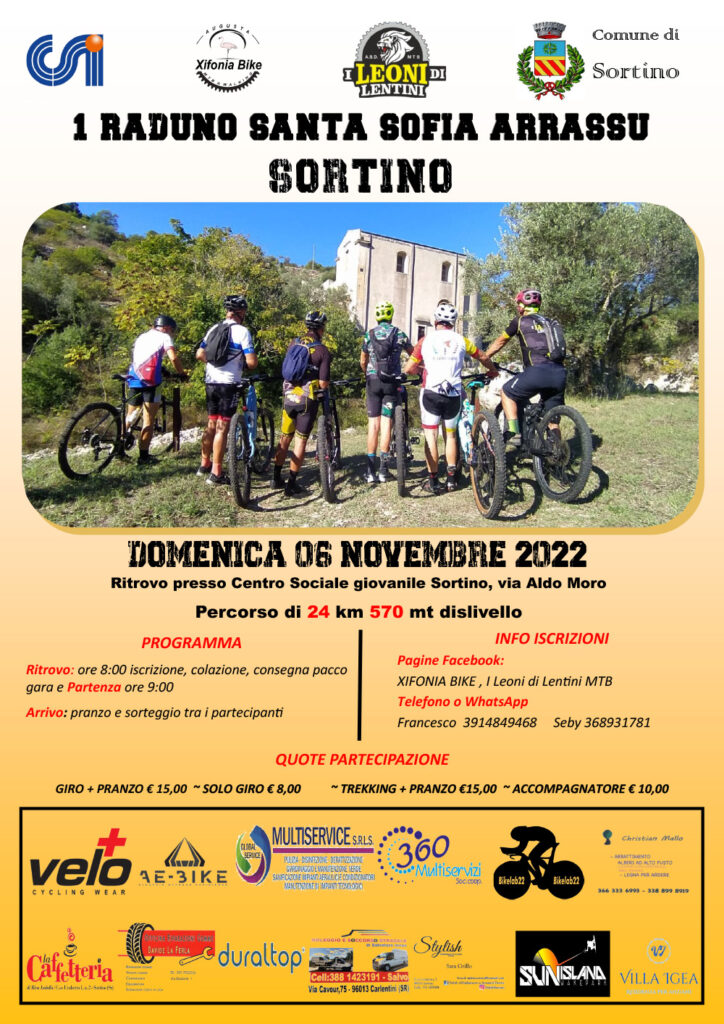 Raduno MTB Santa Sofia Arrassu - Sortino, percorsi inediti | INFO