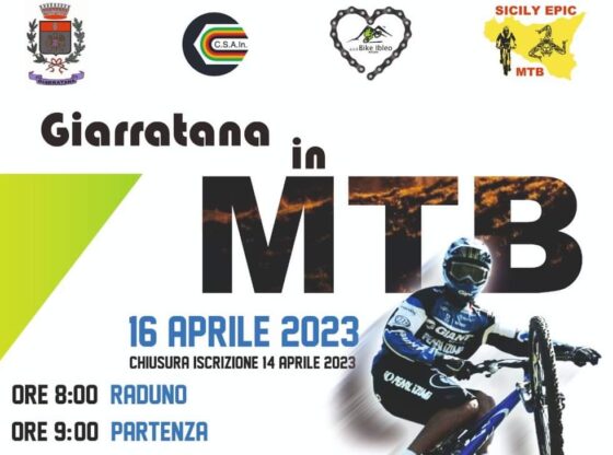 Giarratana in Mtb, grande evento per i bikers siciliani il 16 Aprile 2023 | INFO