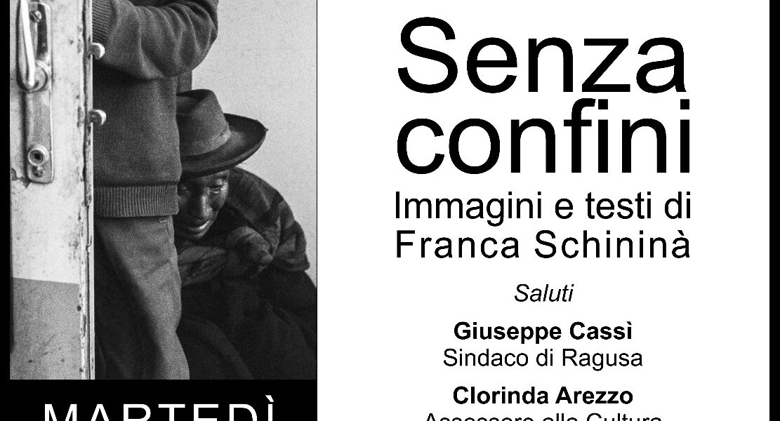 Foto, Senza Confini di Franca Schininà sarà presentato a Ragusa