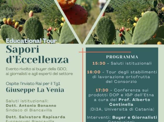 Educational tour in Sicilia per raccontare il territorio etneo attraverso i prodotti che ne caratterizzano la storia e il paesaggio