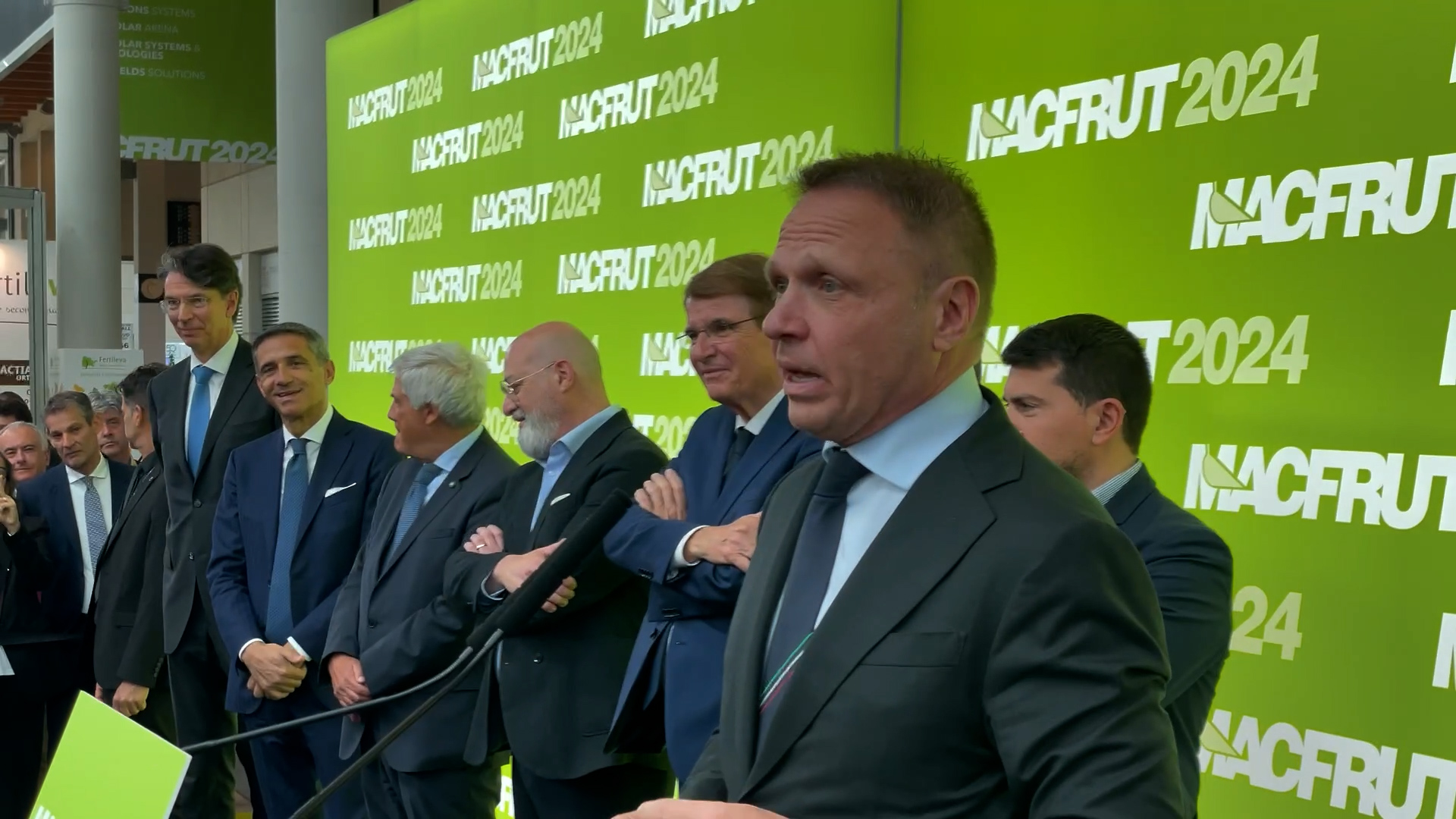 Ministro Lollobrigida ha inaugurato Macfrut: 
